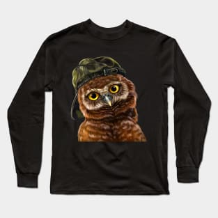 Owl in a cap Long Sleeve T-Shirt